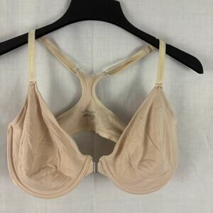 Victoria's Secret Nude 40 DD Unlined Front Close Racerback Bra